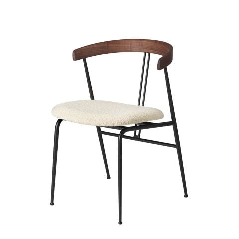 Violin Dining Chair Seat Upholstered by Gubi - ARAM Store